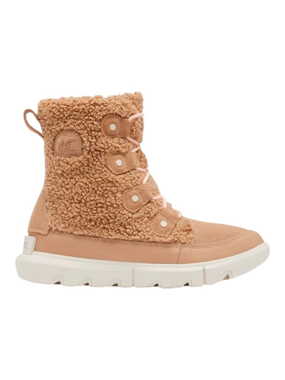 Sorel Explorer II Joan Cozy Shearling Boot Fur Round Toe Travel Winter Youth 1